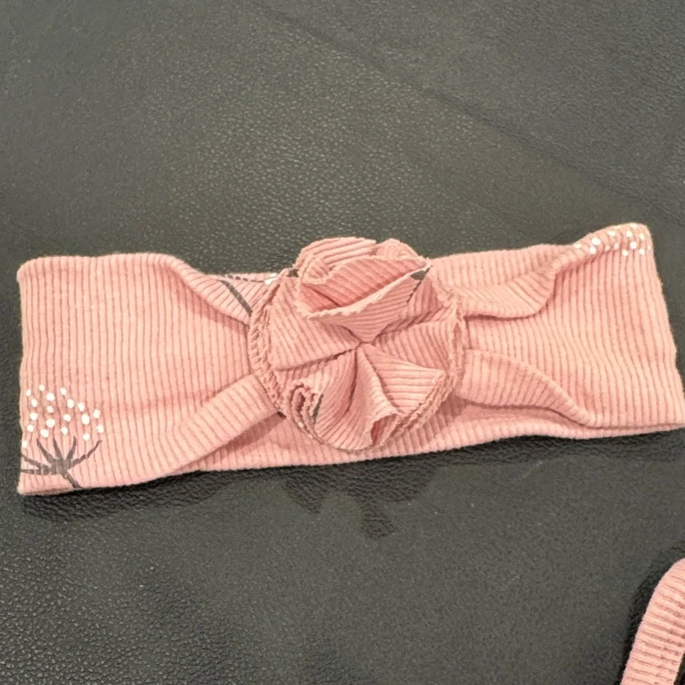 Rachel Zoe Pink Floral Diaper Cover Set